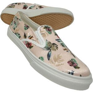GUESS Greta Pink Pastel Floral Slip-on Fashion Sneakers Women’s Size 7